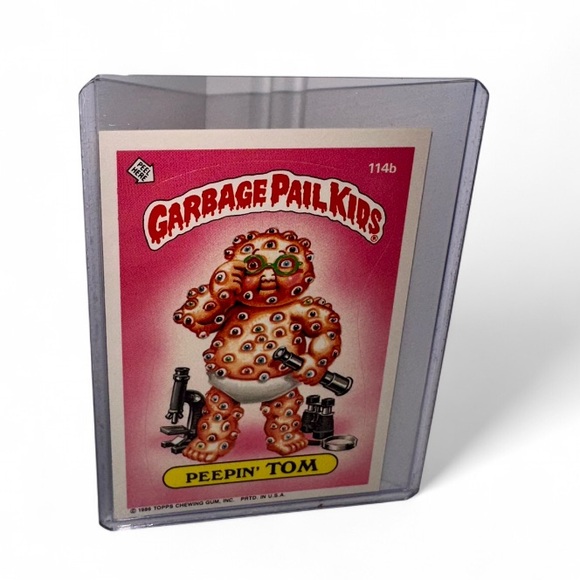 Garbage Pail Kids
3rd Series
1986

Peepin’ Tom 
#114B - Picture 1 of 2